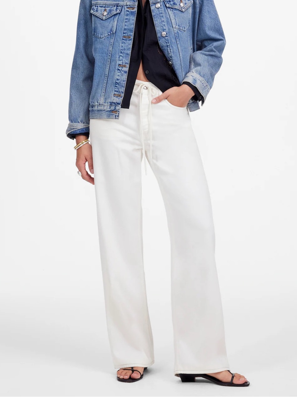 Madewell Low Slung Baggy Jean: Airy Denim Edition, size 30